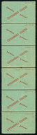 145 BRAZIL: Official Label Of The Post: Correspondencia Dilacerada, Modelo 199", Strip Of 6, Mint With Gum, Fine Quality - Other & Unclassified