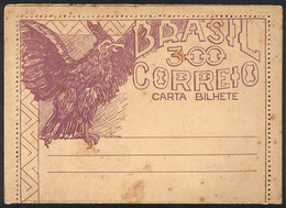 157 BRAZIL: RHM.CB-99, Unused Lettercard, With Some Stain Spots, Low Start! - Interi Postali