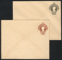 165 BRAZIL: RHM.EN-66 + 67, Unused Stationery Envelopes, Fine To VF Quality, Catalog Value 1,020Rs. - Interi Postali