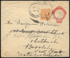 166 BRAZIL: RHM.EN-71 Cover (200 Reis Type I) + Definitive Stamp Of 700Rs., Sent From Sao Paulo To USA On 12/AP/1936 And - Interi Postali