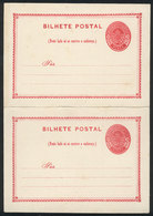 170 BRAZIL: RHM.BP-6, Double Postal Card Of 20+20Rs., Mint, Excellent Quality, RHM Catalog Value 100Rs. - Interi Postali