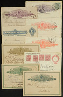 176 BRAZIL: 9 Old Postal Stationeries: Postal Cards, Lettercards And One Envelope, VF General Quality, Interesting Group - Interi Postali