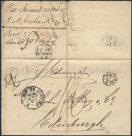 197 BRAZIL: 23/MAR/1869 Rio De Janeiro - Edinburgh: Entire Letter With Rio Datestamp, Sent Via French Steamship 'Extrema - Altri & Non Classificati