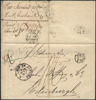 197 BRAZIL: 23/MAR/1869 Rio De Janeiro - Edinburgh: Entire Letter With Rio Datestamp, Sent Via French Steamship 'Extrema - Otros & Sin Clasificación