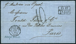 198 BRAZIL: Entire Letter Dated CEARÁ 16/AP/1870, Sent To Paris Via British Mail, VF Quality! - Altri & Non Classificati