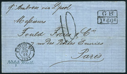 198 BRAZIL: Entire Letter Dated CEARÁ 16/AP/1870, Sent To Paris Via British Mail, VF Quality! - Other & Unclassified