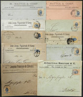 208 BRAZIL: 20 Covers Used In 1895/1896 Approx., All Franked With 20Rs., Interesting! - Other & Unclassified