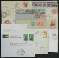 222 BRAZIL: 11 Covers And Cards Used Between 1904 And 1988, With Some Interesting Cancels, Also Some Attractive Postages - Andere & Zonder Classificatie