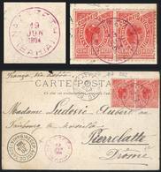 223 BRAZIL: Advertising Postcard Of Klaus Chocolates, Franked With 200Rs. And Sent From NAZARETH (Bahia, Fantastic Red P - Other & Unclassified