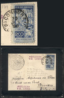 240 BRAZIL: 20/JUN/1910 Corumbá - Belgium: Mourning Cover Franked By RHM.C-9 ALONE, Excellent Quality! - Altri & Non Classificati