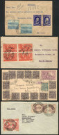 262 BRAZIL: 10 Covers Used Between 1921 And 1939 With Fantastic Postages Including Commemorative Stamps, Fine To VF Gene - Other & Unclassified