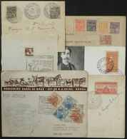 263 BRAZIL: 6 Covers, Cards Etc. With Interesting Special Postmarks Of 1921/1965, Interesting Group! - Altri & Non Classificati