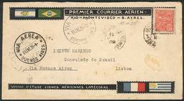 275 BRAZIL: 13/JA/1925: Experimental Flight Of Latécoère Airlines Between Rio And Buenos Aires, Cover Franked With 200Rs - Altri & Non Classificati