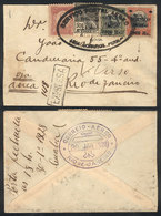 291 BRAZIL: 24/JA/1928 Pernambuco - Rio De Janeiro: Cover Flown On Experimental Flight, VF Quality, Rare! - Other & Unclassified