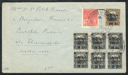 296 BRAZIL: Airmail Cover Sent From Sao Paulo To Florianopolis On 6/AP/1929, Nice Franking, VF Quality! - Autres & Non Classés