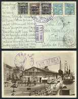 300 BRAZIL: Beautiful PC With View Of The Docks Of Pernambuco, Sent By Airmail To Niteroi On 21/AP/1929 (by C.G.A.), Exc - Andere & Zonder Classificatie