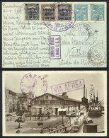 300 BRAZIL: Beautiful PC With View Of The Docks Of Pernambuco, Sent By Airmail To Niteroi On 21/AP/1929 (by C.G.A.), Exc - Other & Unclassified