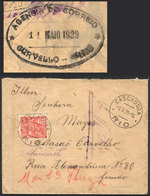 302 BRAZIL: Cover Franked With 200Rs., Sent From CASCADURA To ESTAÇAO CURVELLO On 6/MAY/1929, Rare Cancels! - Andere & Zonder Classificatie