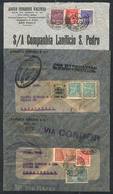 308 BRAZIL: 3 Airmail Covers Carried Via CONDOR Between 1930 And 1932, With Very Attractive Postages And Good Postmarks. - Altri & Non Classificati