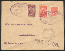 316 BRAZIL: 29/AP/1930 Recife - Natal: Cover Carried On First Airmail By C.A.B., VF Quality! - Sonstige & Ohne Zuordnung