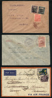 329 BRAZIL: 3 Airmail Covers Used Between 1931 And 1937, VF Quality, Low Start! - Sonstige & Ohne Zuordnung