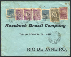 339 BRAZIL: Airmail Cover Sent From Recife To Rio On 18/MAY/1931 Franked With 20,900Rs., Very Nice! - Andere & Zonder Classificatie