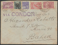 345 BRAZIL: Cover With Nice Multicolored Postage, Sent Via CONDOR On 7/JUL/1931 From Sao Paulo To Bahia, Very Nice. - Andere & Zonder Classificatie