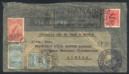 348 BRAZIL: 30/AU/1931 Pará - Manaos: PANAIR First Flight, Nice Cover Of Fine Quality! - Sonstige & Ohne Zuordnung