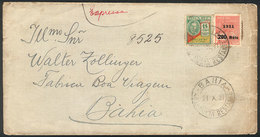 354 BRAZIL: Cover Used In Bahia On 21/OC/1931 By EXPRESS Mail, Franked With 1200Rs., Interesting! - Andere & Zonder Classificatie