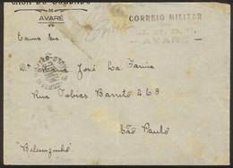 360 BRAZIL: September 1932, SAO PAULO REVOLUTION: Cover Sent By A Revolutionary Soldier From The Battle Front In Avaré,  - Sonstige & Ohne Zuordnung