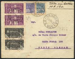 375 BRAZIL: Interesting Cover Sent From TAQUARA To Porto Alegre On 23/JUL/1932! - Altri & Non Classificati