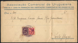 377 BRAZIL: Cover Franked With VARIG Stamp RHM.V-25 + Definitive Stamp Of 200Rs., Sent Via Airmail From Uruguaiana To Po - Altri & Non Classificati