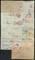 386 BRAZIL: 11 Airmail Covers Used In 1933/4, All With Nice Postages That Include RHM.C-64, VF General Quality! - Altri & Non Classificati