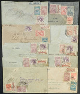 389 BRAZIL: 10 Airmail Covers Used In 1933/4, All With Nice Postages That Include RHM.C-64, VF General Quality! - Altri & Non Classificati