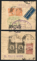 407 BRAZIL: Wrapper Sent From Rio De Janeiro To Trieste By ZEPPELIN On 6/SE/1933 With Attractive Postage Of 21,200Rs., A - Otros & Sin Clasificación