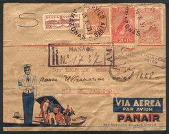 409 BRAZIL: 26/OC/1933 Manaos - Belem: PANAIR First Flight, Cover Of VF Quality! - Altri & Non Classificati