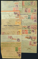 412 BRAZIL: 13 Airmail Covers Used In 1934, Interesting Postages! - Otros & Sin Clasificación