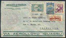 413 BRAZIL: 16/FE/1934 Aerolloyd Iguassú S.A. First Flight Curitiba - Joinville, VF! - Altri & Non Classificati