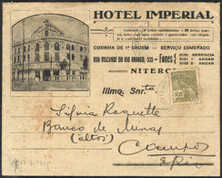 431 BRAZIL: Cover With Fantastic Cachet Of The Hotel Imperial Of Niteroi (with The Original Letter Also With Letterhead) - Sonstige & Ohne Zuordnung