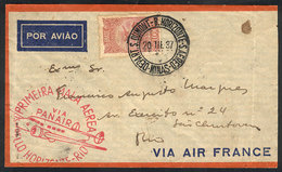 433 BRAZIL: 20/MAR/1937 Belo Horizonte - Rio, PANAIR First Flight, With Arrival Backstamp, Fine Quality! - Sonstige & Ohne Zuordnung