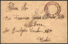 436 BRAZIL: Cover Sent From Rio To Salvador On 5/AU/1937, Stampless, With Interesting Mark In Brown: Gabinete Do Ministr - Sonstige & Ohne Zuordnung