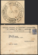 452 BRAZIL: Cover Sent From Rio De Janeiro To Curitiba In JUL/1939 Franked With 400Rs., Interesting Mark Of TRAVELING PO - Sonstige & Ohne Zuordnung