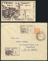 480 BRAZIL: Cover Used On 18/OC/1941 With Special Handstamp "SEMANA DO TRANSITO - CEARA", VF And Rare! - Sonstige & Ohne Zuordnung