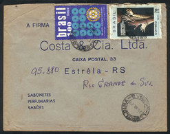 543 BRAZIL: Cover Used On 20/JUL/1973, With Good Postage Of Commemorative, VF! - Altri & Non Classificati