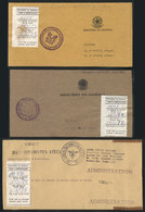 544 BRAZIL: 3 Covers Sent By NAVAL AIRMAIL Between 1974 And 1980, With Interesting Marks And Labels, VF Quality! - Altri & Non Classificati