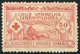 841 BRAZIL: Cruz Vermelha Libertadora, Soccorrei Vossos Irmaos, 50Rs., Handsome! - Altri & Non Classificati