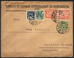 855 CZECHOSLOVAKIA: Cover Sent From Praha To Germany On 6/NO/1923, Nice Postage! - Other & Unclassified