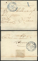 872 CUBA: Folded Cover Sent From CARDENAS To Habana On 5/SE/1855, Excellent Quality! - Otros & Sin Clasificación