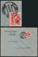 890 SPAIN: PERFIN: Cover Sent From Vigo To Brazil On 12/AU/1936, Franked With 3c. Stamp With "B.H.A." Perfin, VF Quality - Altri & Non Classificati