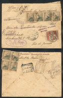 898 SPAIN: Registered Cover Sent From MACEIRA To Rio De Janeiro On 20/JA/1939, With Nice Postage On Front And Back, Seve - Other & Unclassified